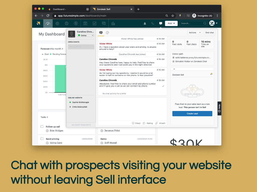 Zendesk Chat For Sell App Integration With Zendesk Sell